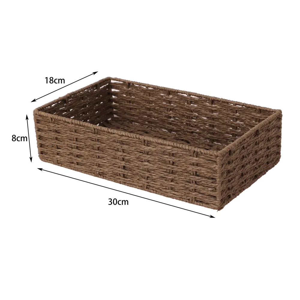 Корзина Konsensa 18x8x30 см бумага цвет коричневый STLM-2146357