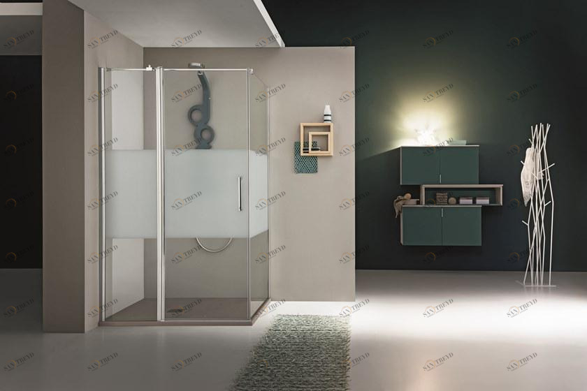 ARBLU Душевой уголок угловой с распашной дверцей Dedalo sun-id-1424205