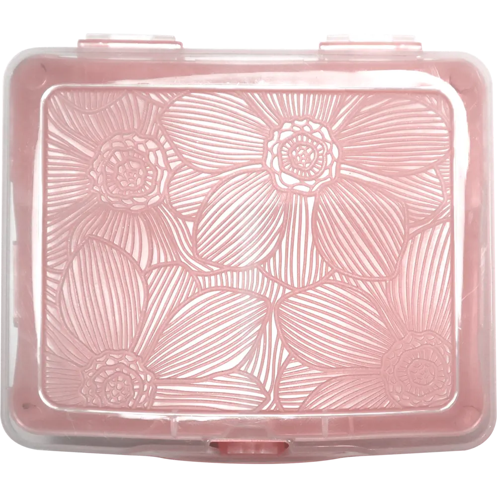 Органайзер для хранения XS 11x9.7x4.2 см пластик с крышкой цвет розовый Santreyd STLM-2047188 - Вид №2