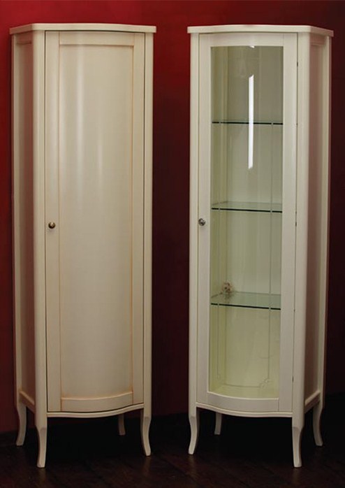 Витрина MIGLIORE Bella ML.BLL-VE450.AV с дверцей, белый матовый  - Вид №4