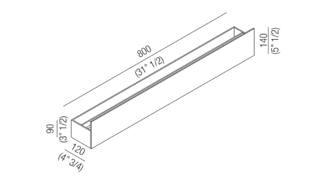 Алюминиевый держатель для полотенец In Stock Agape ARCH-00151151 - Вид №6
