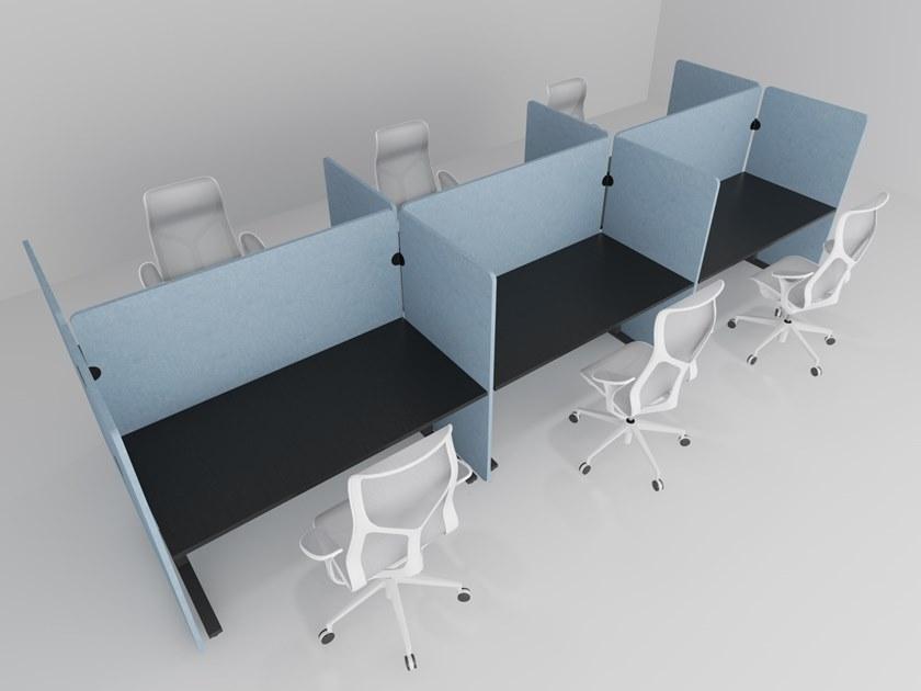 IMPACT ACOUSTIC® Отдельно стоящая модульная звукопоглощающая перегородка для офиса из переработанного пластика sun-id-1380706 - Вид №3