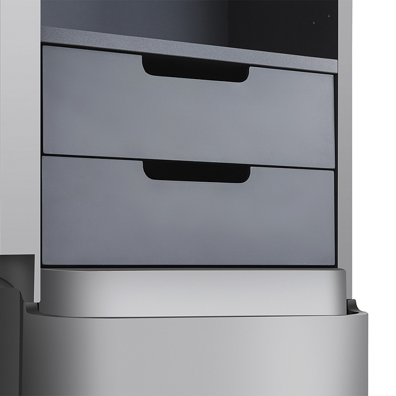 M30CHL0406FG Шкаф-колонна подвесной левый 40 см двери серый  глянцевая шт AM.PM Sensation - Вид №3