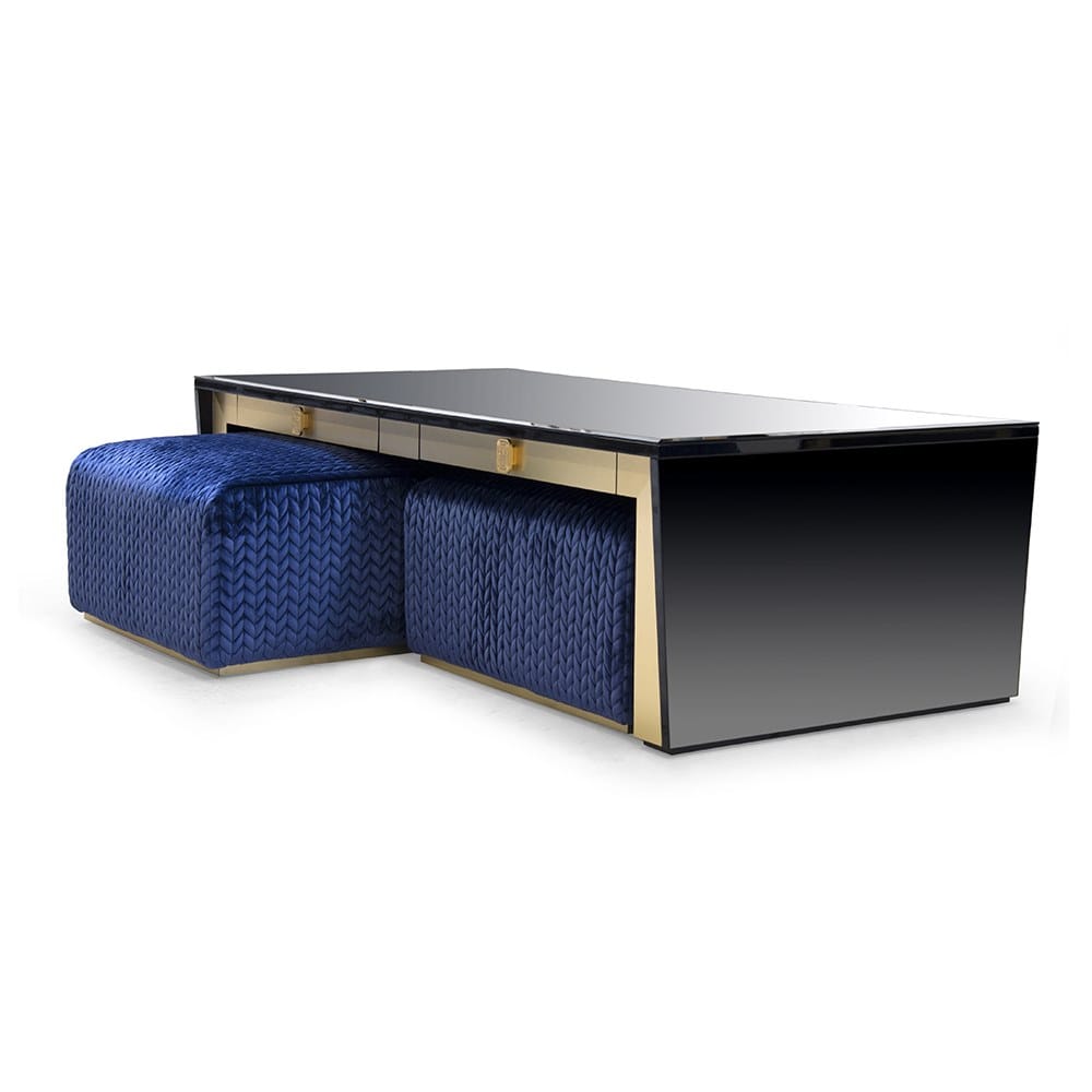 Прямоугольный журнальный столик из зеркального стекла Formitalia Muzio ARCH-00074322 - Вид №4