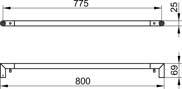 12801010600 Полотенцедержатель KEUCO Collection REVA - Вид №6