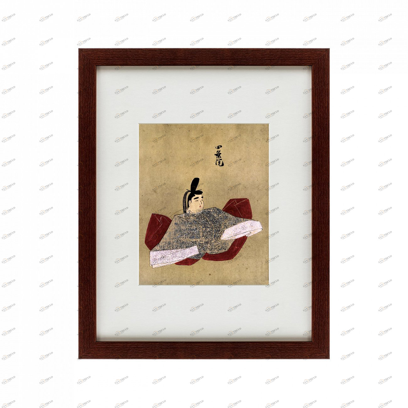 Картина в раме 52х42 см Emperor of Japan Shijо, 1241 КАРТИНЫ В КВАРТИРУ  135698 Бежевый;красный;разноцветный 