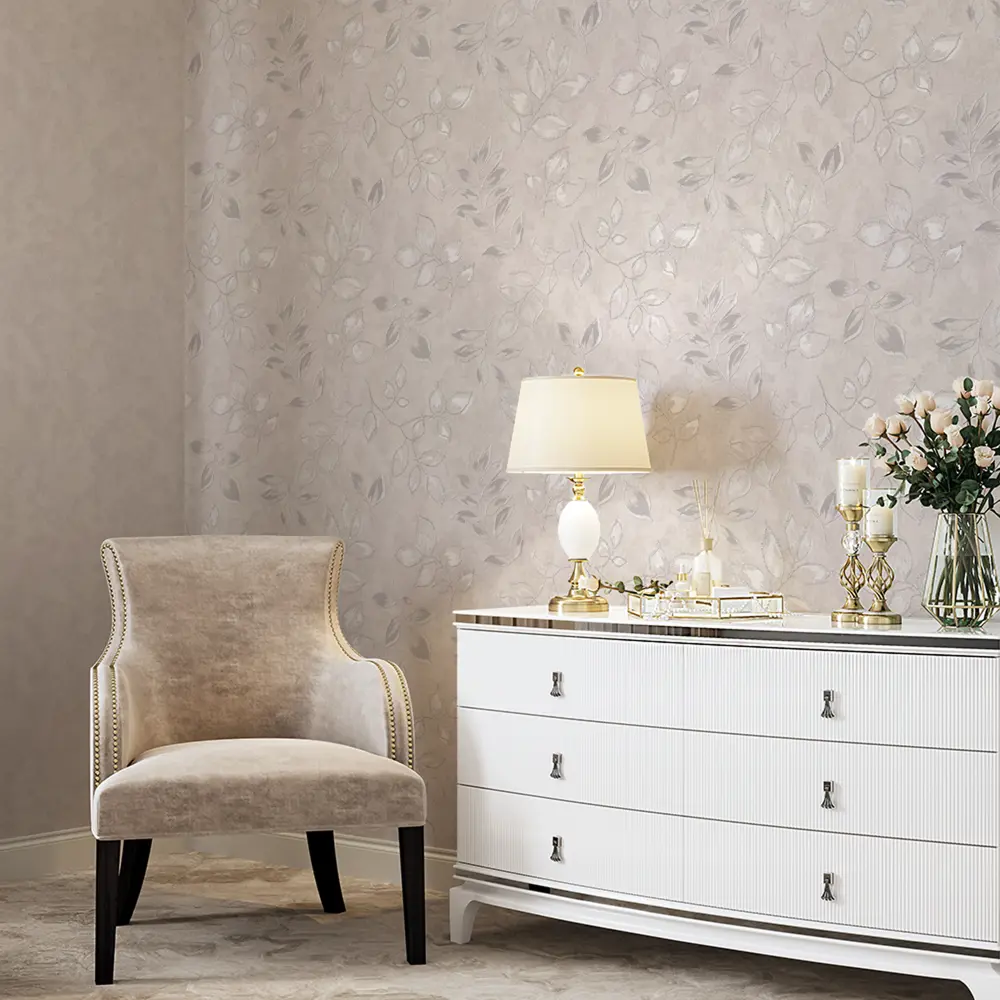 Флизелиновые обои Palitra Planet Diana - бежевая элегантность для вашего интерьера 89344604 STLM-0834094 - Вид №3