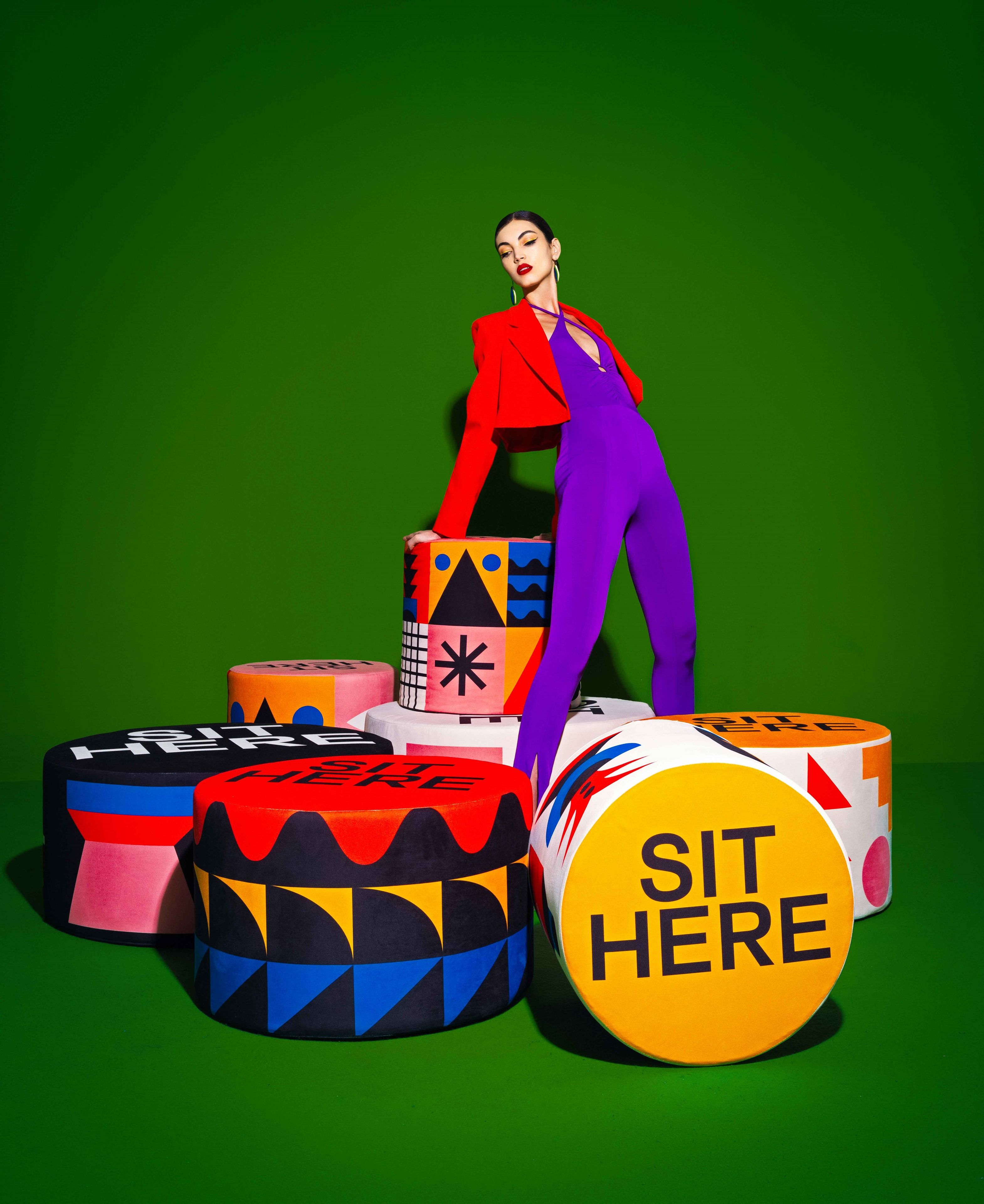 Полиэстер пуф Qeeboo Oggian ARCH-00063128 - Вид №1