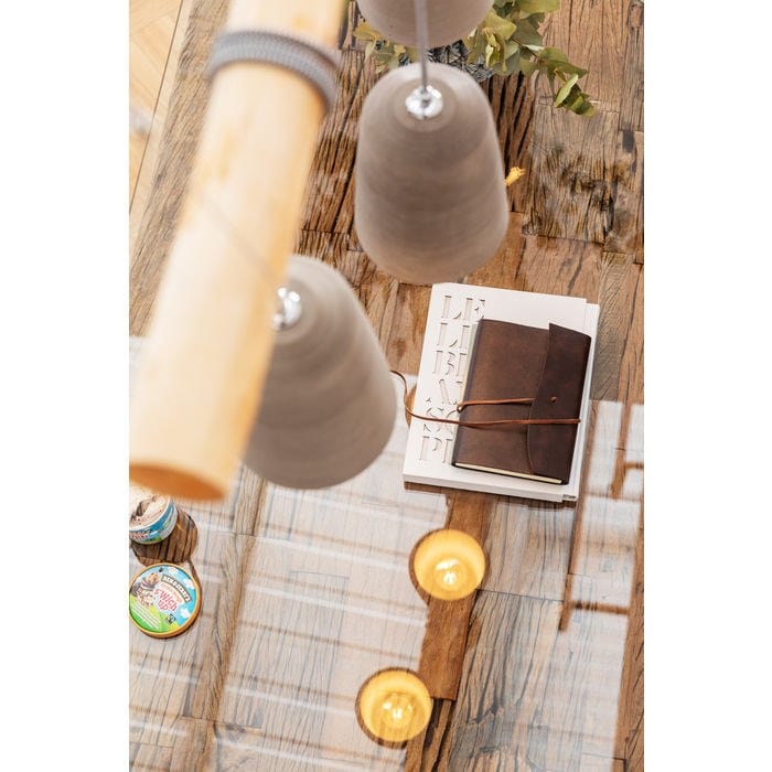 Прямоугольный обеденный стол из дерева и стекла KARE Design деревенский ARCH-00034003 - Вид №5