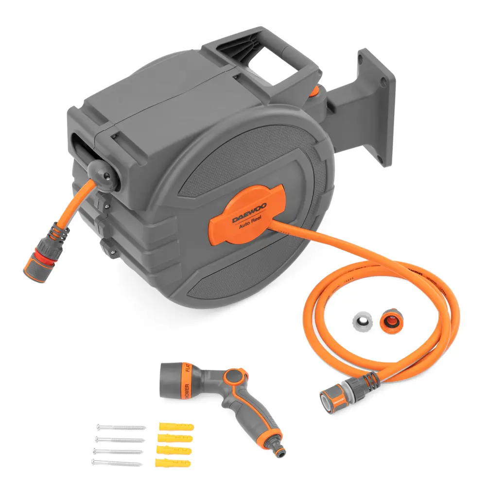 Катушка со шлангом Daewoo DWR 3050 12.5 мм 25 м пластик Santreyd STLM-2125952 - Вид №1