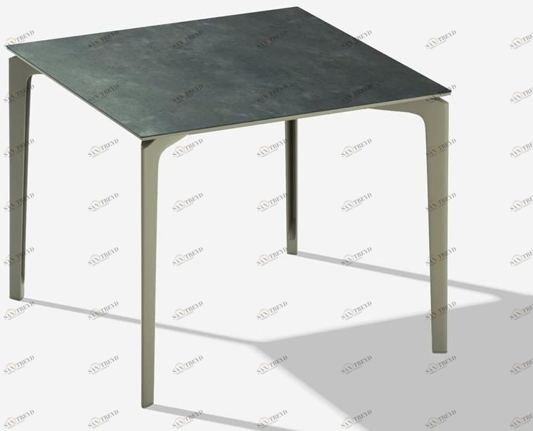 FAST Квадратный садовый стол из керамогранита Allsize 57q09g