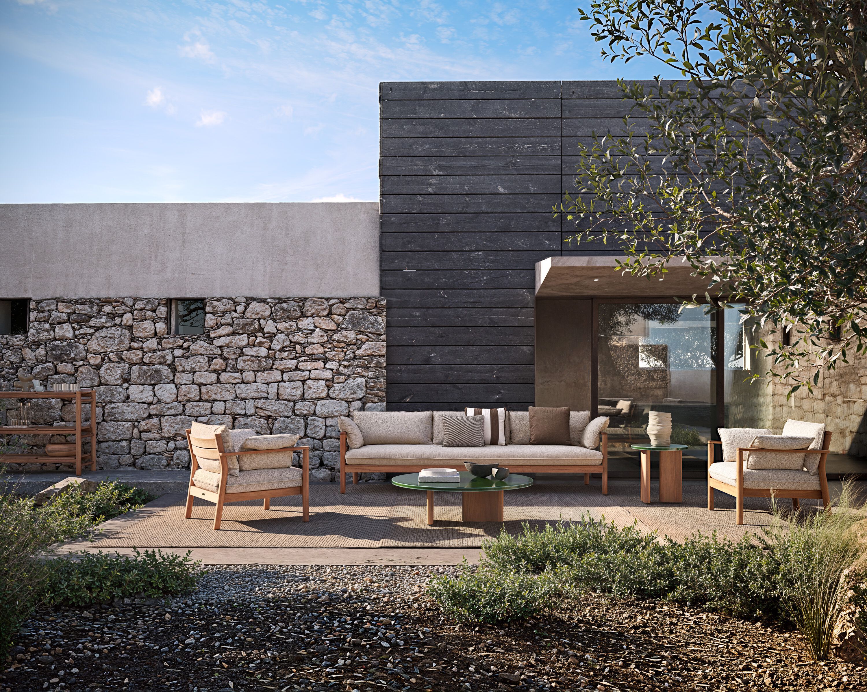 Открытый полиэфирное волокно ручной работы сплошной цвет ковер Atmosphera ARCH-00098842 - Вид №2