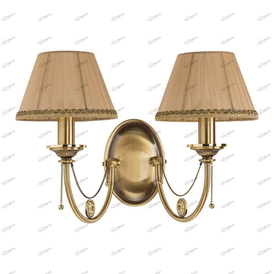 Бра настенное бронзовое Kutek Dorato Abazur 2 DOR-K-2(P/A) KUTEK DORATO ABAZUR 00-3888944 Бронза 