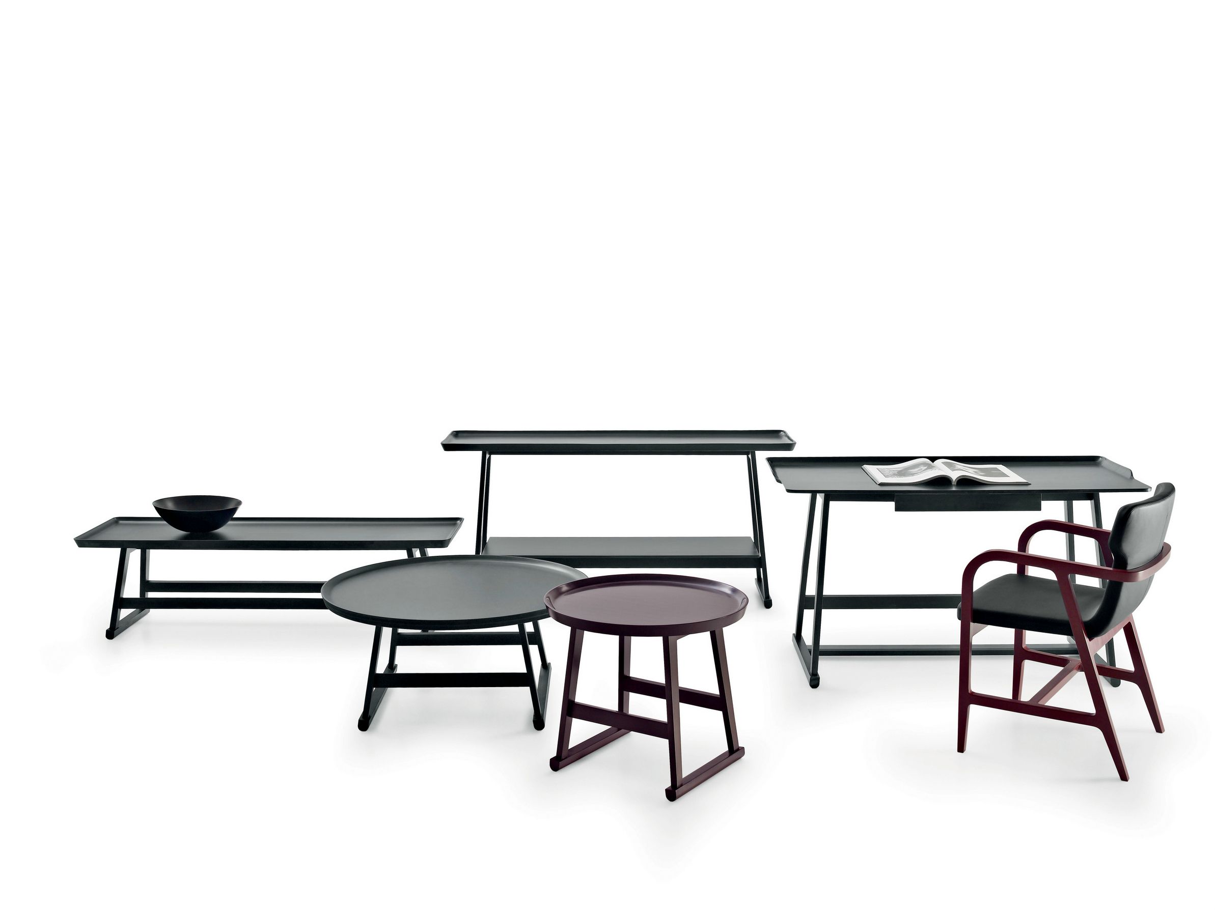 Прямоугольный журнальный столик из дуба Maxalto Recipio ' 14 ARCH-00113814