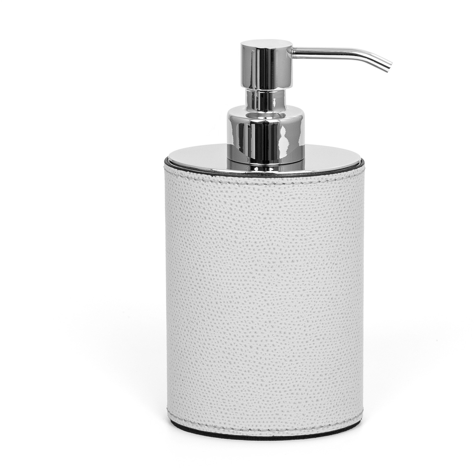 Poseidon Овальный дозатор мыла - Ø 8XH16 см / зернистая кожа_черный