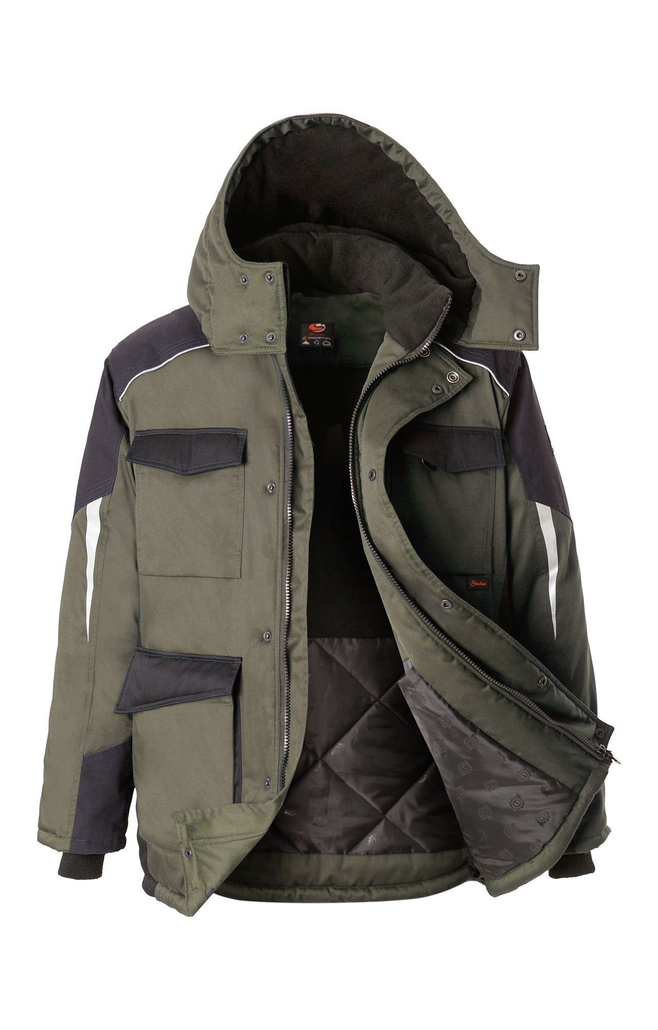 5037897 Костюм утепленный серый хаки графит STATUS  Зимняя спецодежда  размер 56-58/170-176  - Вид №4