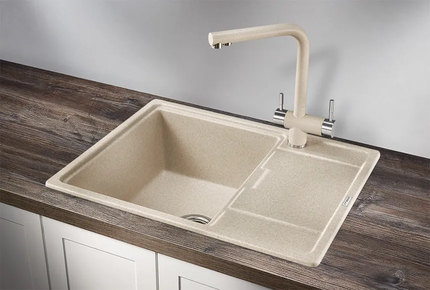 6503, ПИРИТ, кухонная мойка, кварц GRANULA 6503-ST153
