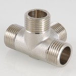 VTr.661.N.0004 Фитинг резьбовой – крестовина двухплоскостная Valtec ½  - Вид №5