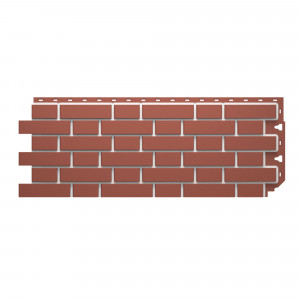 82402505 Фасадная панель Кирпич гладкий цвет тёмно-красный