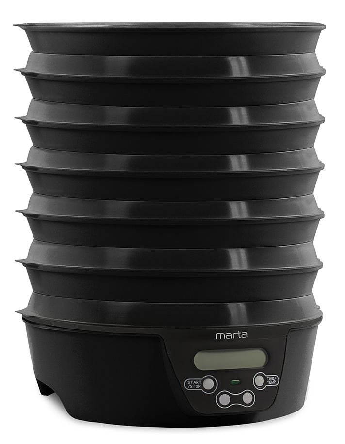 9934675 Сушилка для овощей и фруктов MARTA MT-FD1888E черный STDN-0080720 - Вид №1