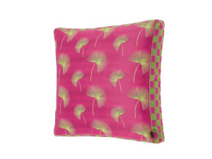 Квадратная подушка из ткани с цветочным рисунком
