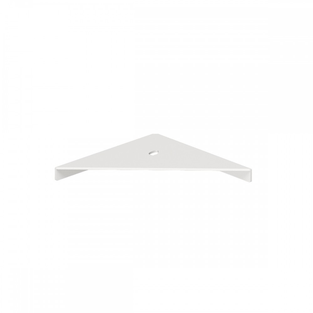 ELMEANBCEVEVER Life Design Угловая полка для душа - Elegance  Непрозрачный белый  - Вид №1