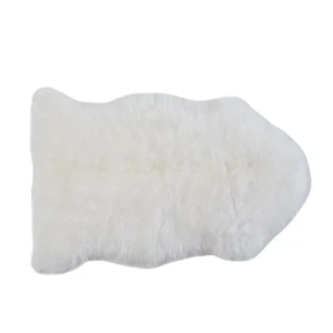 Шкура Овечья одинарная 50x80 см шерсть цвет белый