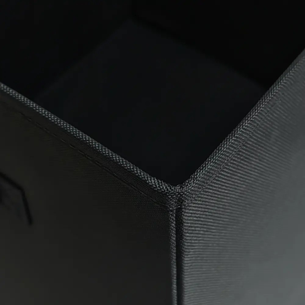 Короб-органайзер KONSENSA 31x31x31 см полиэстер цвет чёрный Kub STLM-2151668 - Вид №3