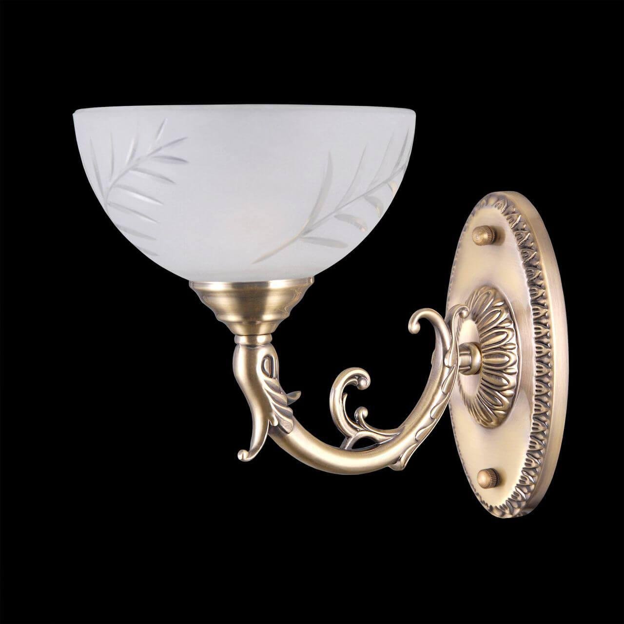 Бра со стеклянным плафоном белое "Кремона" CL406313 CITILUX КРЕМОНА 00-3930517 Белый;золото  - Вид №1