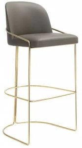 HC28 Cosmo Табурет кухонный, обитый кожей, с подставкой для ног  25f001