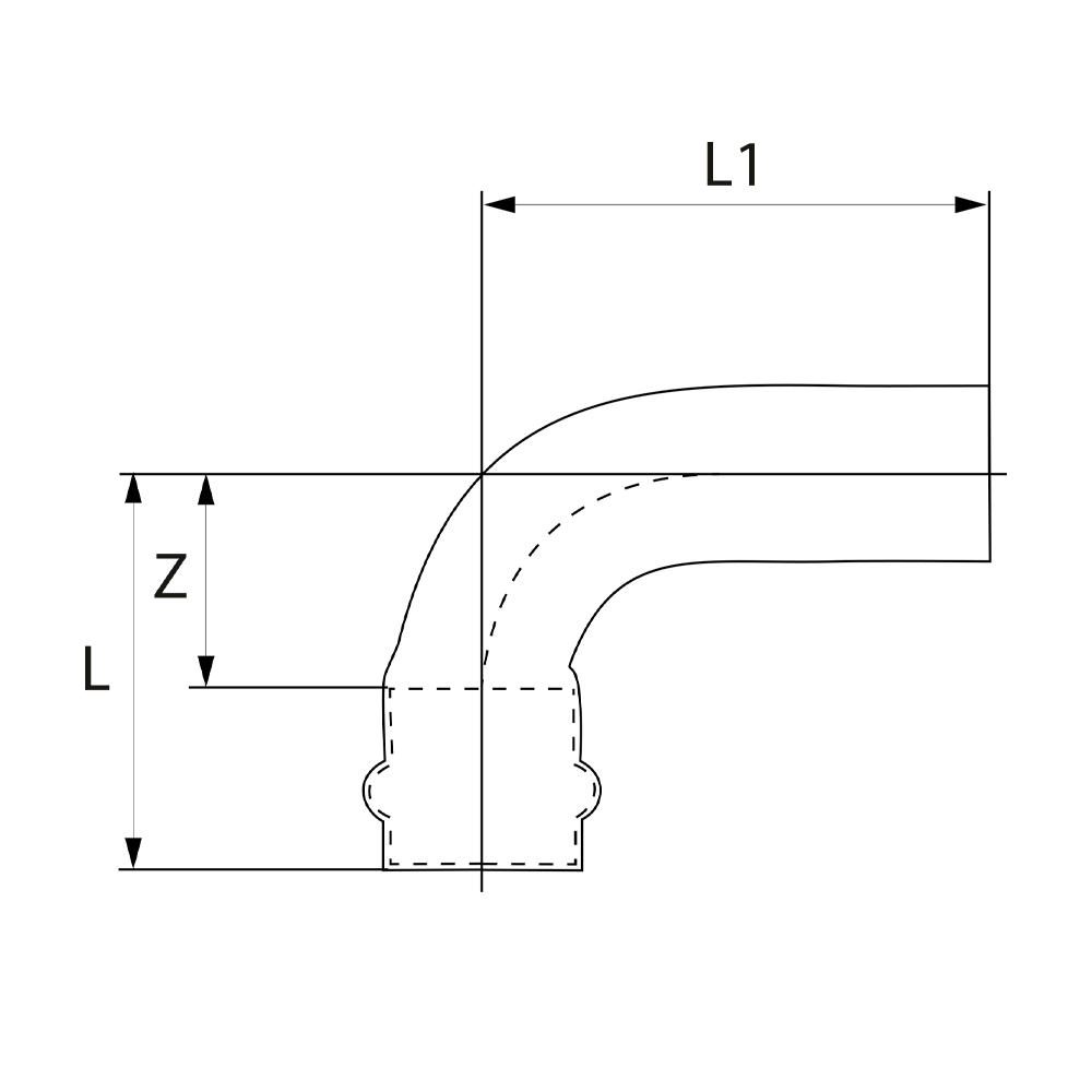 PS50010540000 Отводы Tece  - Вид №1