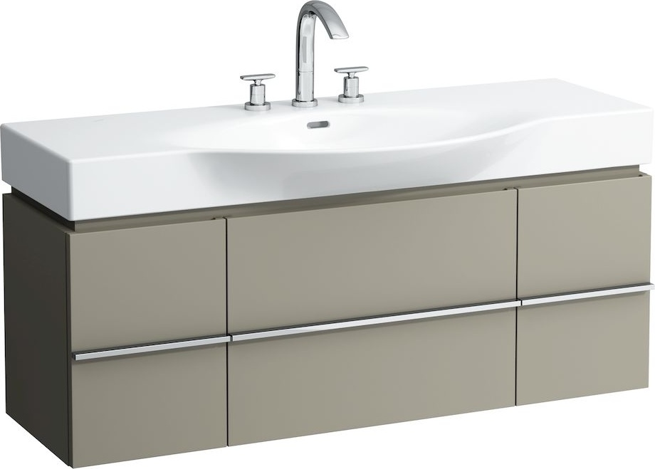 H4013020754631 Шкафчик под раковину, для раковин 811704, 812704, 2 выдвижных ящика с 2 дверцами, 2 стеклянные полки LAUFEN PRO - Вид №32