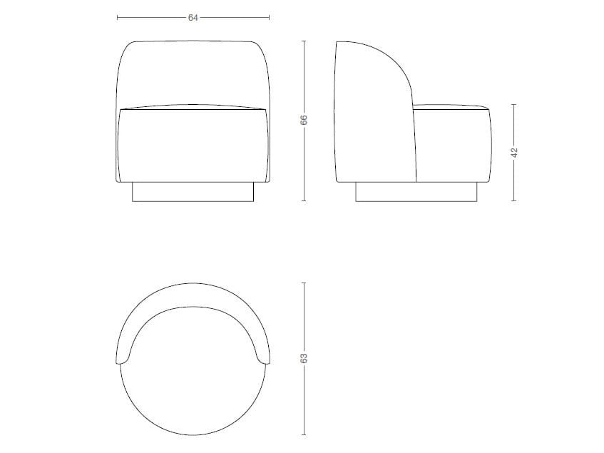 Тканевое кресло GIOPAGANI DIG IT ARCH-00049161 - Вид №3