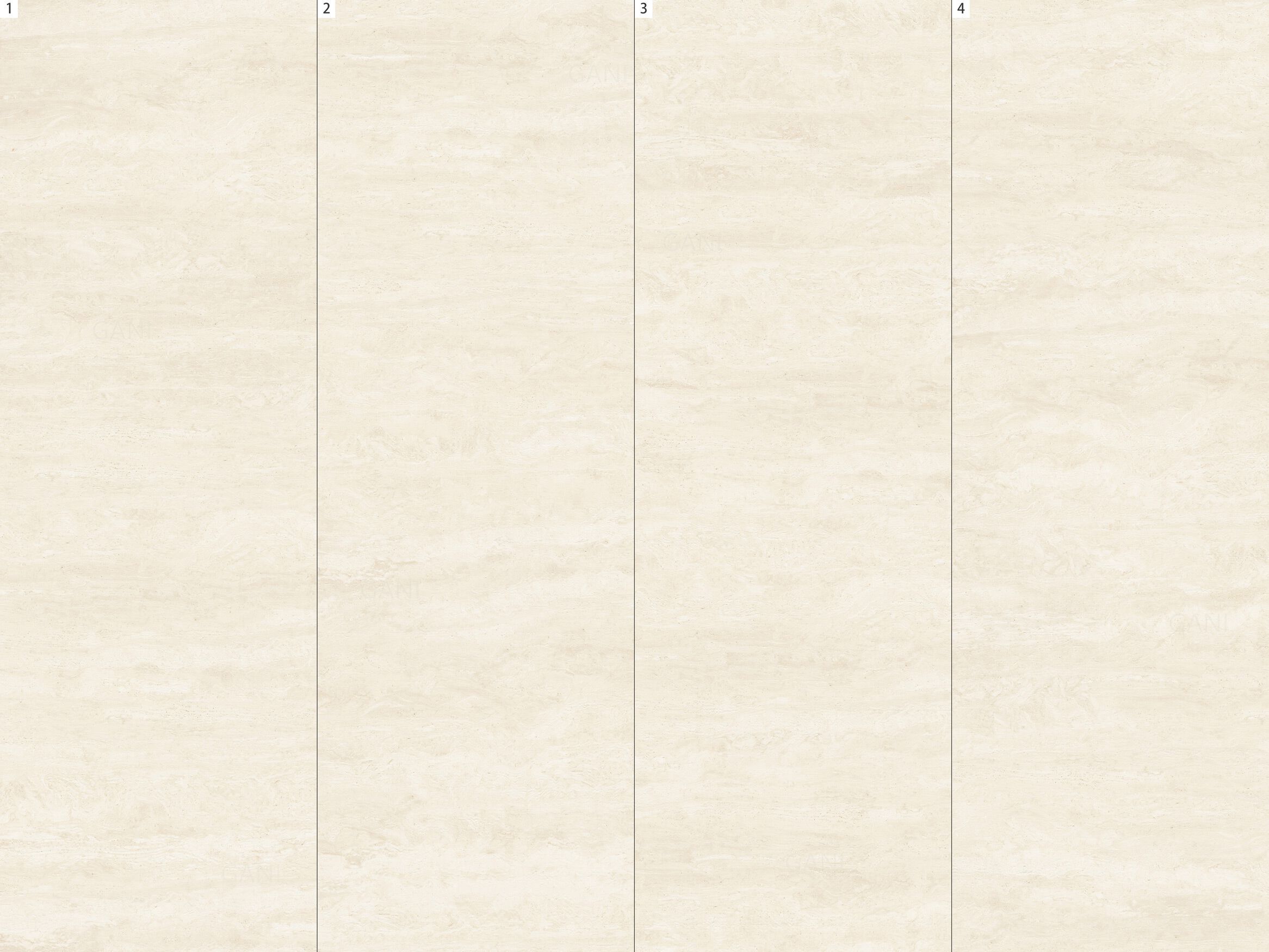 Пол / покрытие с эффектом травертина GANI MARBLE TILES NAVONA TRAVERTINE GARDENIA ARCH-00053446 - Вид №3