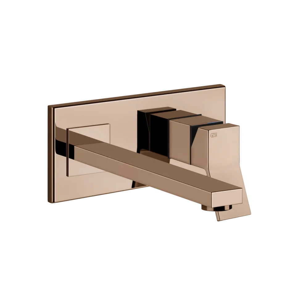 Смеситель для умывальника 53090 030 Gessi Rettangolo k МЕДЬ PVD 53090030