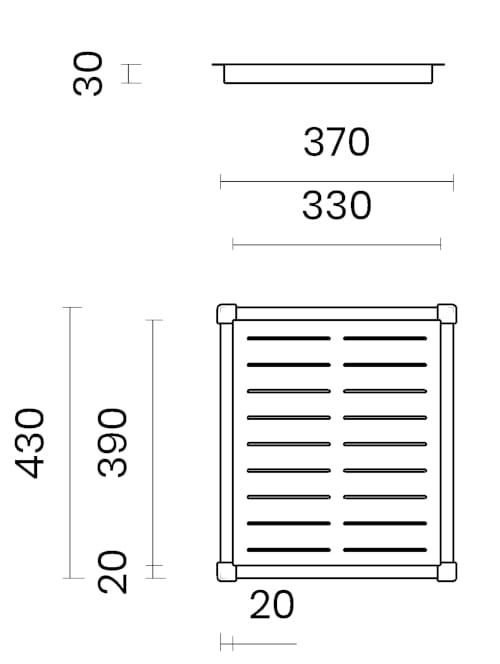 Раздвижной поддон из нержавеющей стали TASCA 280.AD / AB / MB ARCH-00151260 - Вид №2