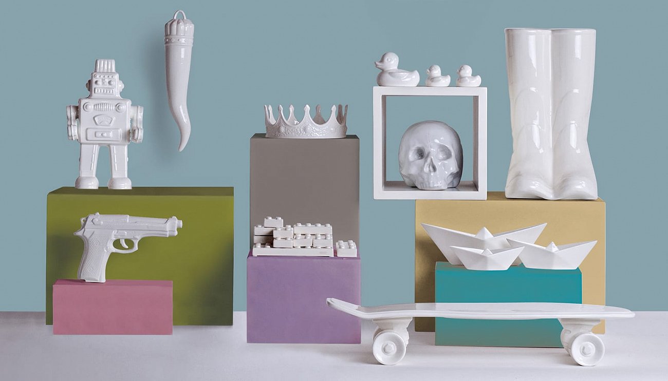 Подставка для зонтов и тростей белая Rainboots SELETTI  00-3879469 Белый  - Вид №8