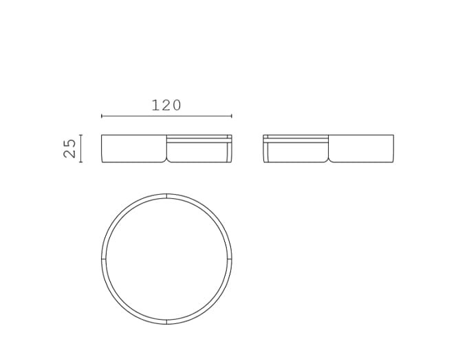Круглый деревянный журнальный столик CPRN HOMOOD Shapes 2025 ARCH-00105315 - Вид №4