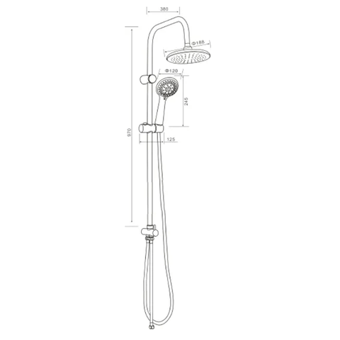 Orange Oscar M56-933cr Душевая система в комплекте. Белый sun-id-1517032 - Вид №5