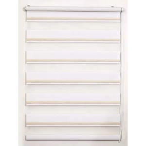 Штора рулонная день-ночь Лечче 40x160 см бежево-молочная