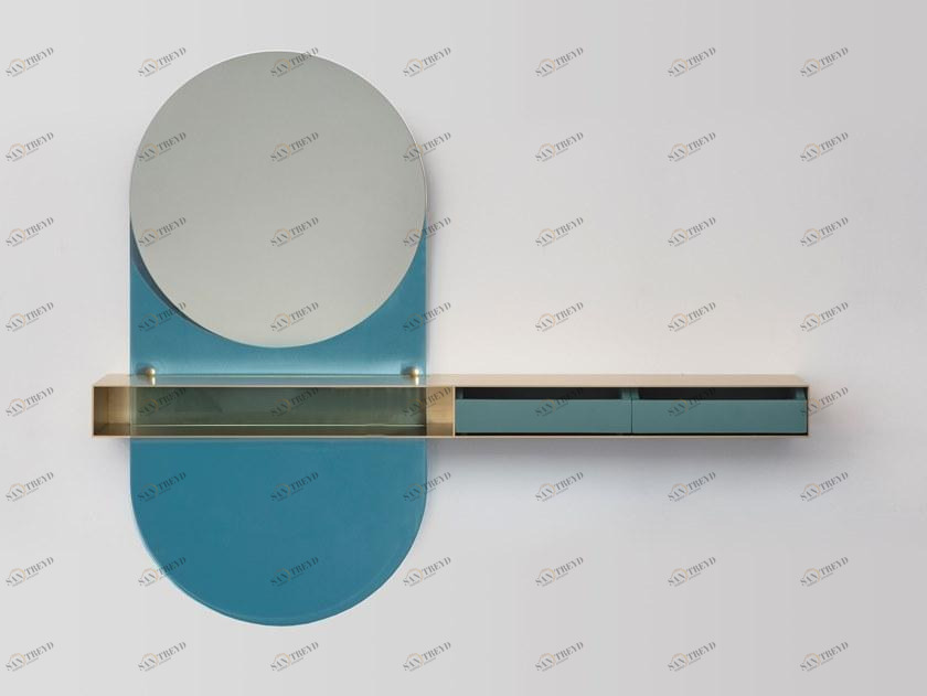 Medulum Зеркало с настенной полкой Vivian Vivian.m