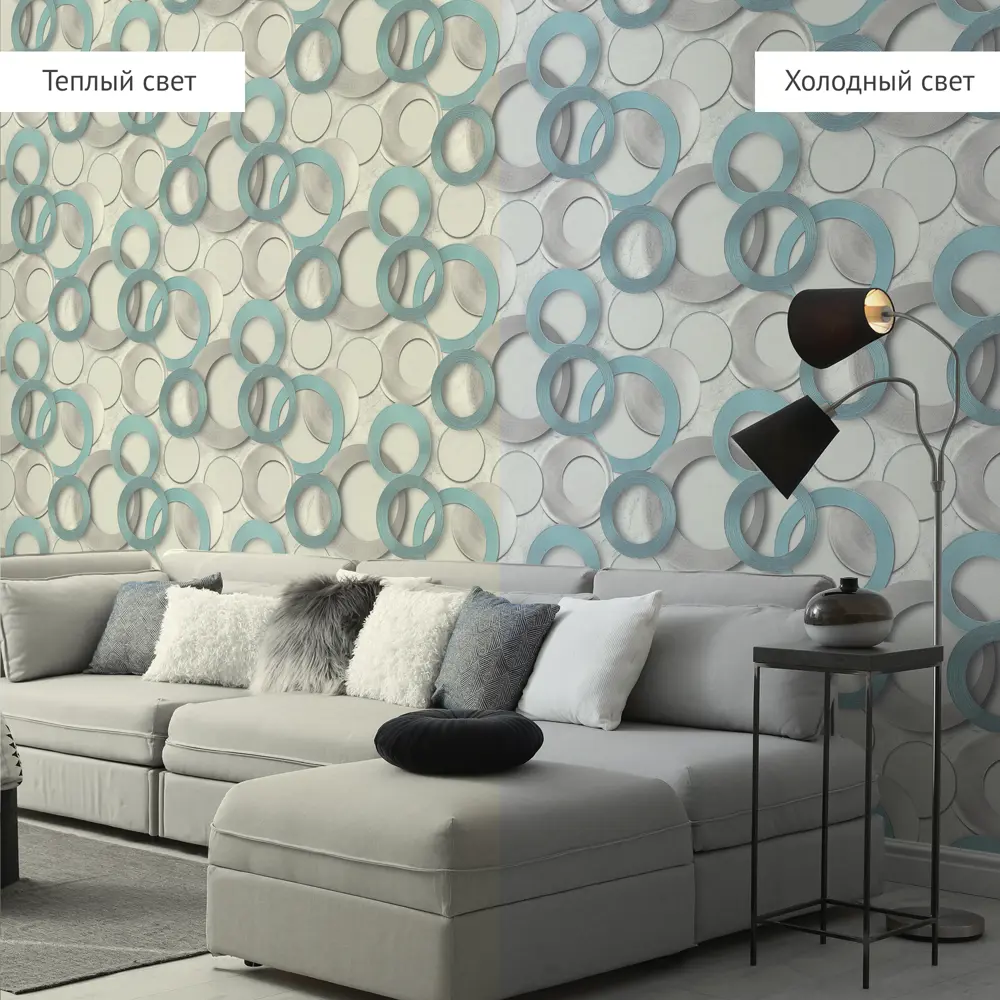 Обои флизелиновые Wall Decor Турин зеленые 1.06 м 75156-17 STLM-2072057 - Вид №4