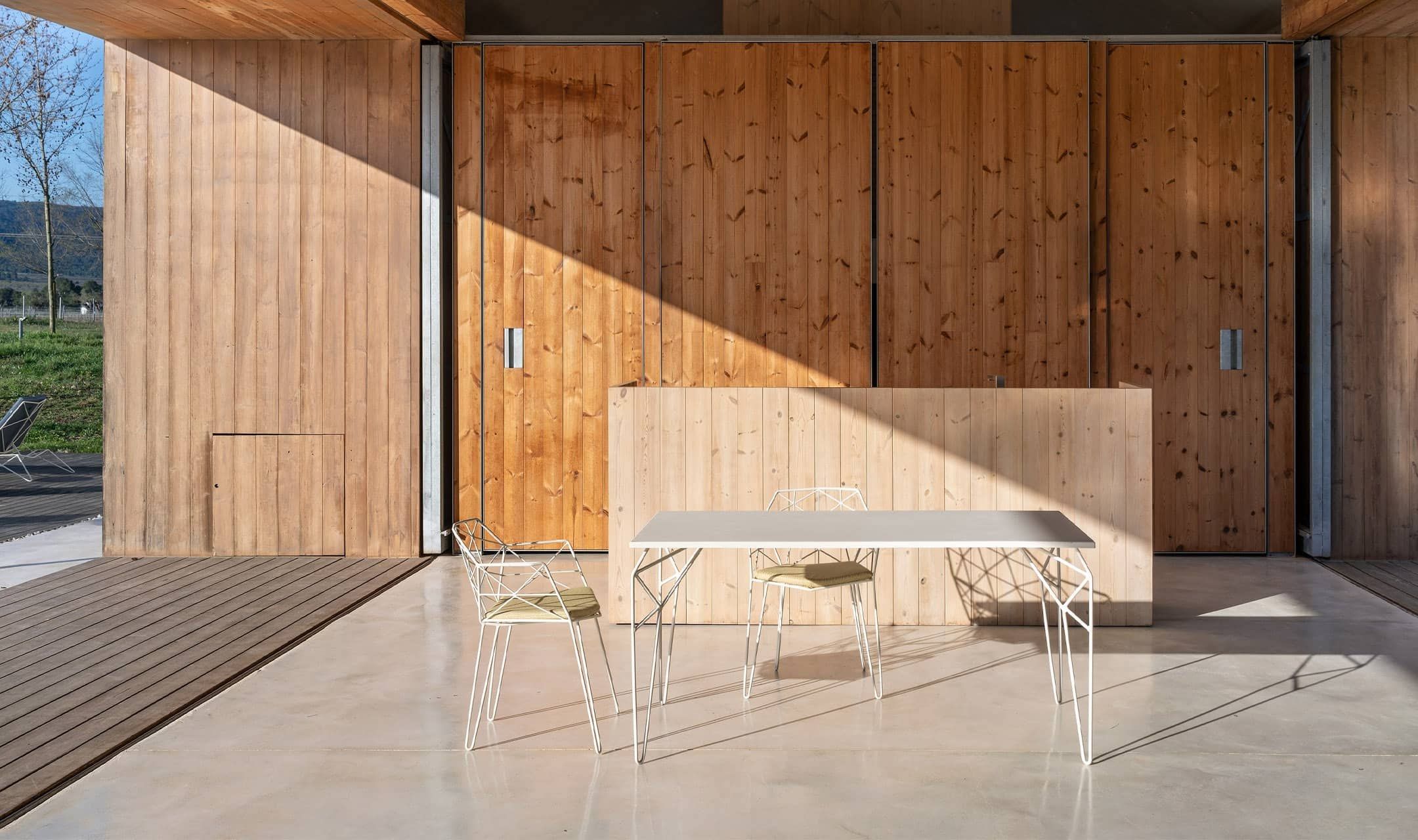 Стальной прямоугольный садовый стол iSimar Mitjorn ARCH-00070436 - Вид №1