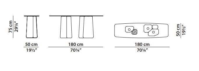 Стеклянная прямоугольная консоль Baxter Fany ARCH-00045471 - Вид №9