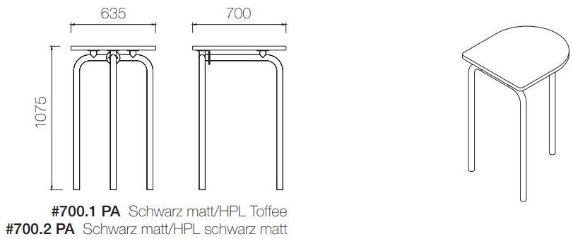 Atelier Haußmann Высокий стол  700.1 pa / 700.2 pa  - Вид №7