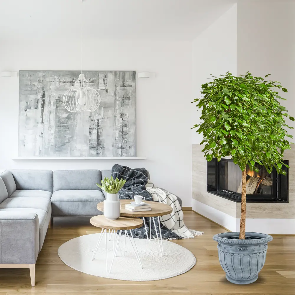 Горшок-кашпо цветочный Тек.А.Тек Grapes ø62 h58 см v70 л пластик графит Грейпс STLM-2200521 - Вид №2