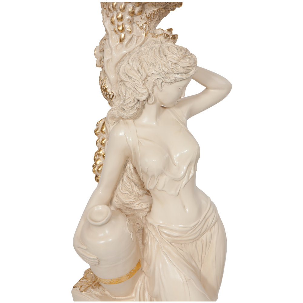13055,11486 Подставка декоративная Девушка с кувшином Айвори BOGACHO 4627138200322, 4627138232149 - Вид №7