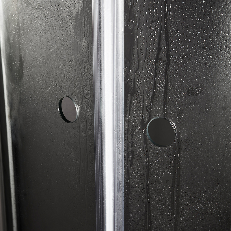 20055572 Душ Угловой Nejd Прямой 90X90 Прозрачный Стеклянный Мат Алюминиевый Westerbergs  - Вид №1