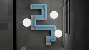 3-местный тканевый диван