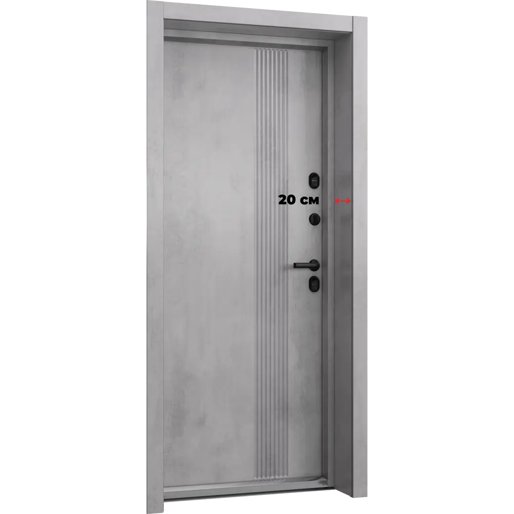 Входная дверь металлическая Антарктик 88x205 см правая бетон TOREX STLM-2048445 - Вид №13